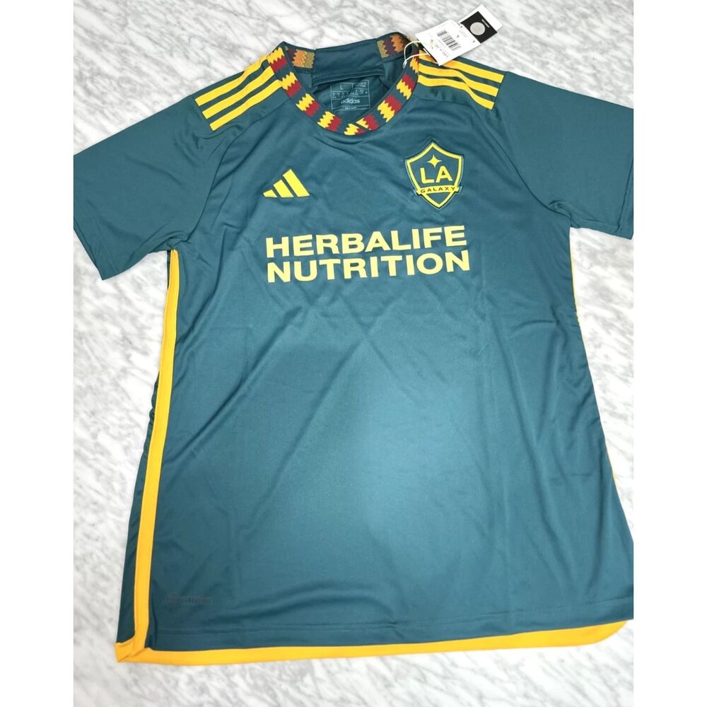 Adidas LA Galaxy MLS Women’s Soccer Jersey HU1410 Large MLS NEW